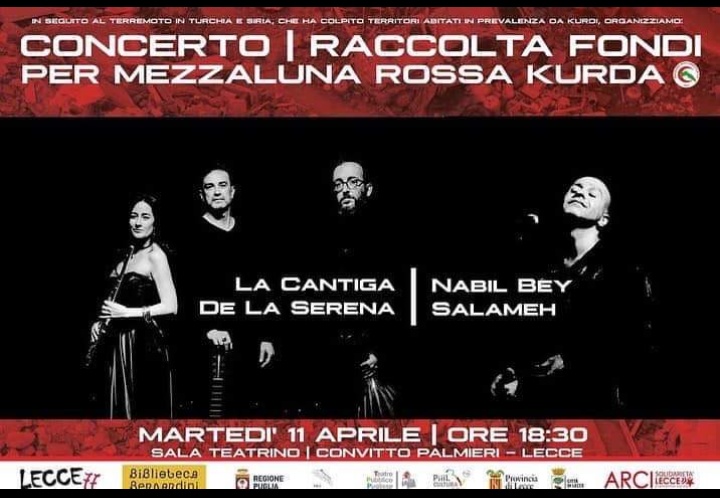 Lecce, concerto oggi di La Cantiga de la Serena e Nabil Bey.