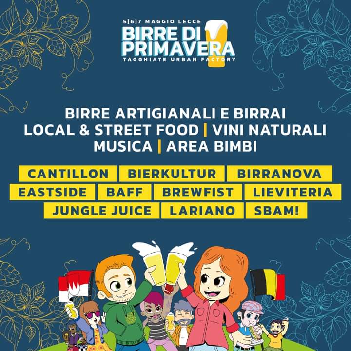 “Birre di Primavera” a Lecce, Tagghiate Urban Factory (5-7 maggio)