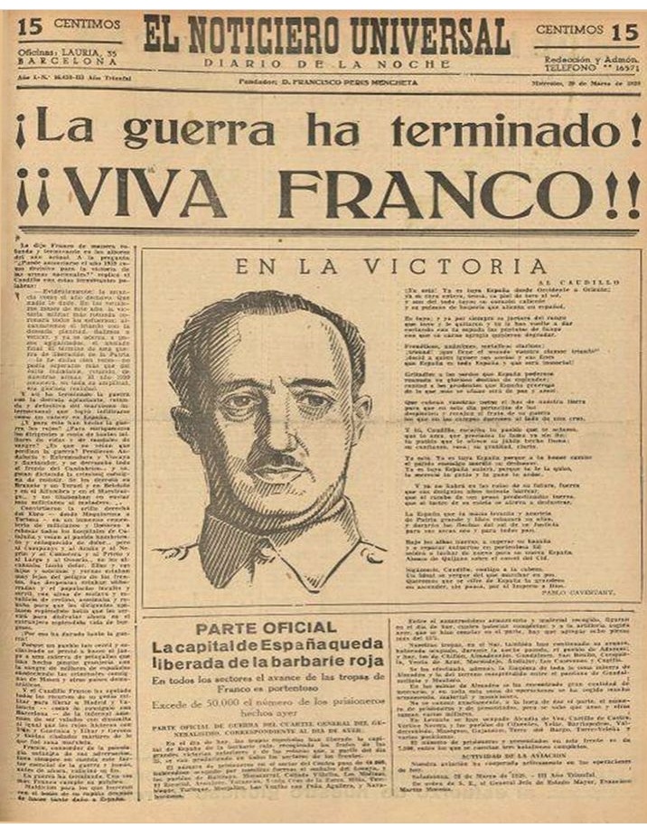 Propagandopolis/La vittoria di Franco in Spagna.