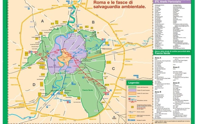 Roma, Ztl verde contro l’ingresso di veicoli Euro 4 ed Euro 5.