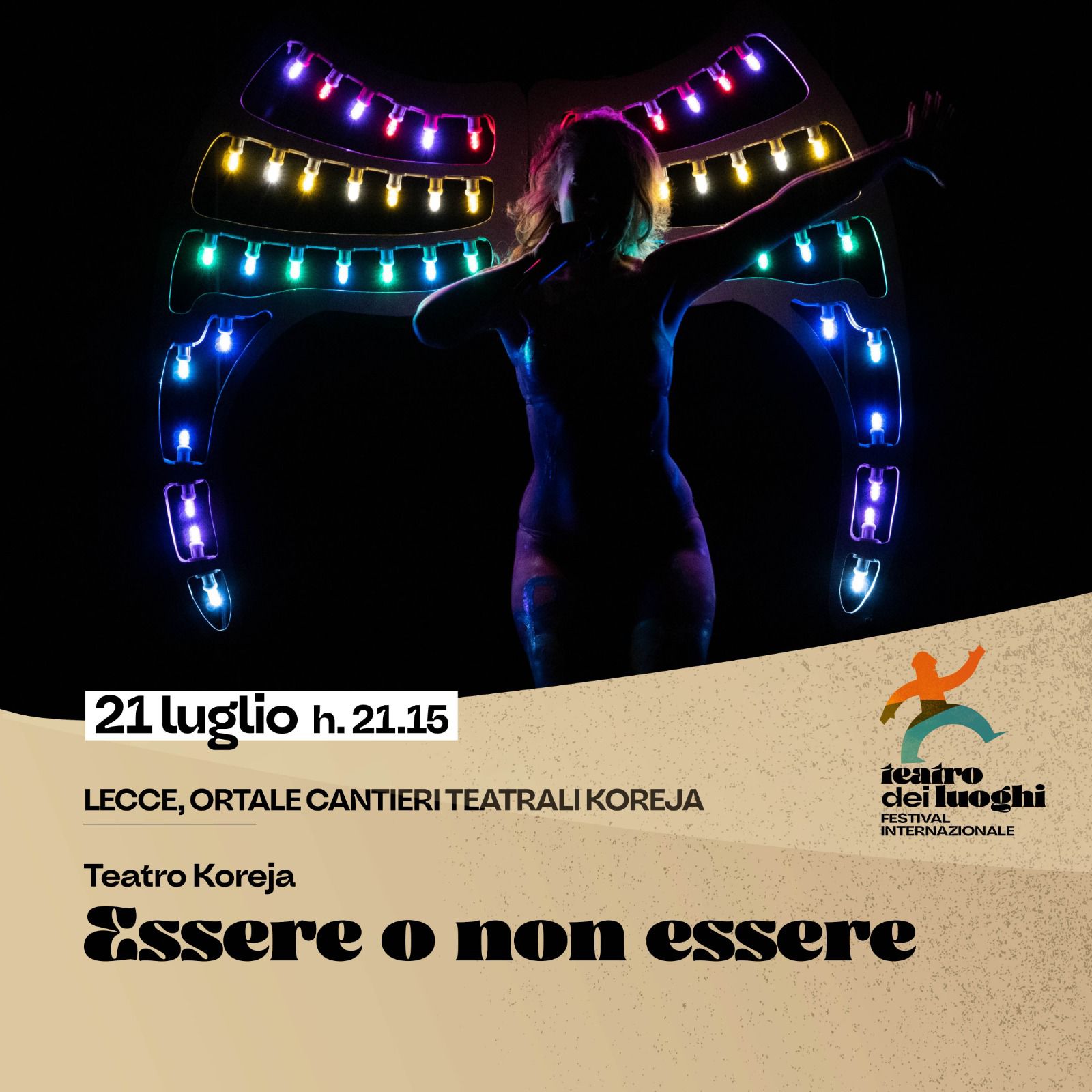 “Essere o non essere”, stasera a Lecce al Teatro Koreja, TEATRO DEI LUOGHI FESTIVAL INTERNAZIONALE 2023, inizio ore 21.15