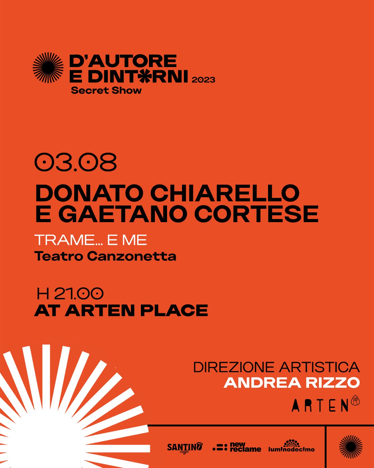 Letteratura in musica (Teatro canzonetta) stasera a Merine (Le) con Donato Chiarello e Gaetano Cortese.