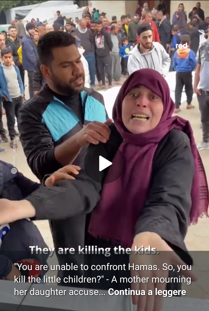 “Non siete in grado di affrontare Hamas e quindi uccidete i bambini?” Le accuse all’ esercito israeliano di una madre palestinese cui hanno ucciso una figlia.