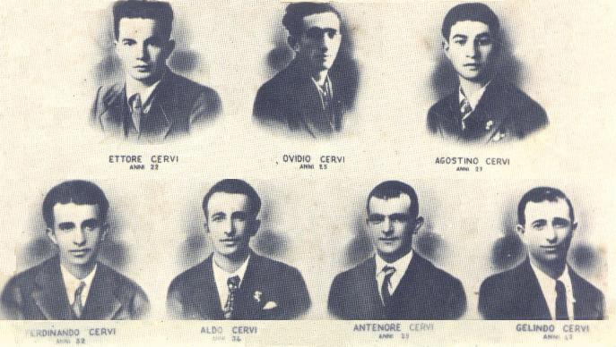 80 anni fa la fucilazione dei sette fratelli Cervi da parte dei fascisti