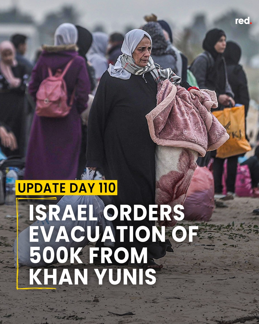 Israele evacua 500mila persone dal sud di Gaza (Khan Younis)