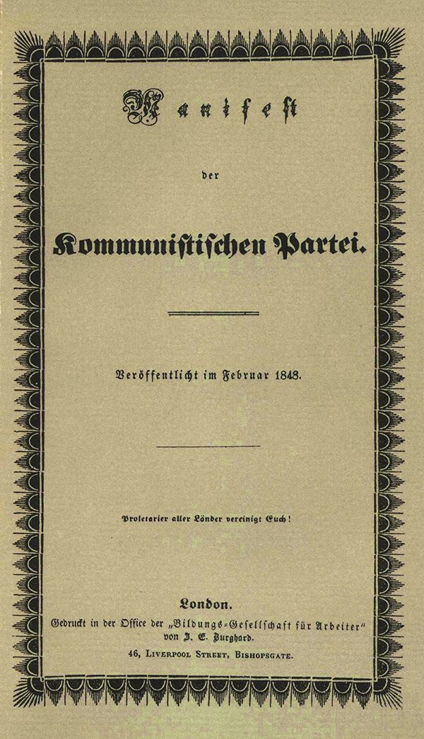“Il Manifesto del Partito Comunista”.