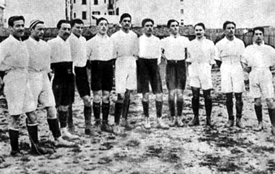 15 maggio 1910: prima partita della nazionale italiana di calcio.